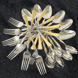 প্রিমিয়াম ২৪ পিস স্টেইনলেস স্টিল স্পুন অ্যান্ড ফর্ক সেট