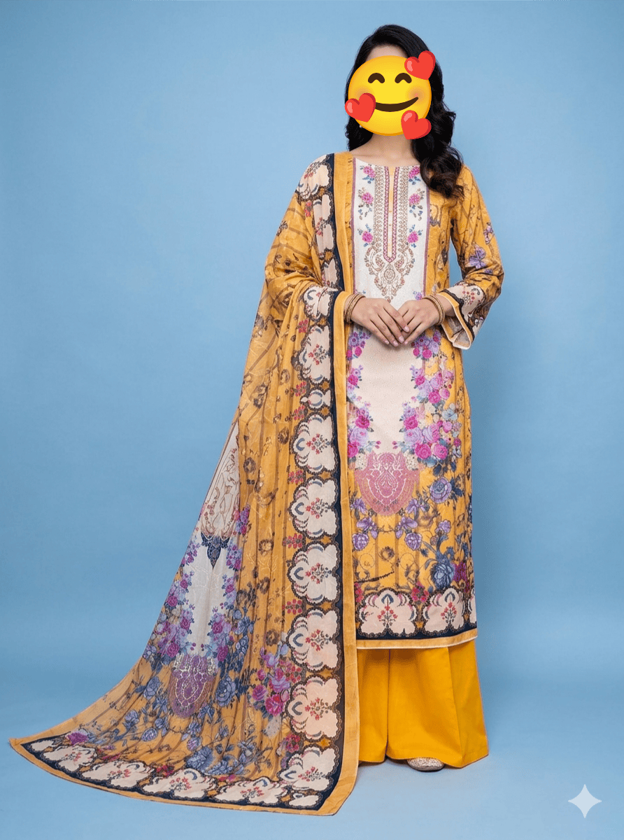 ডিজিটাল সিকুয়েন্স সিল্ক ফেব্রিক - Image 4